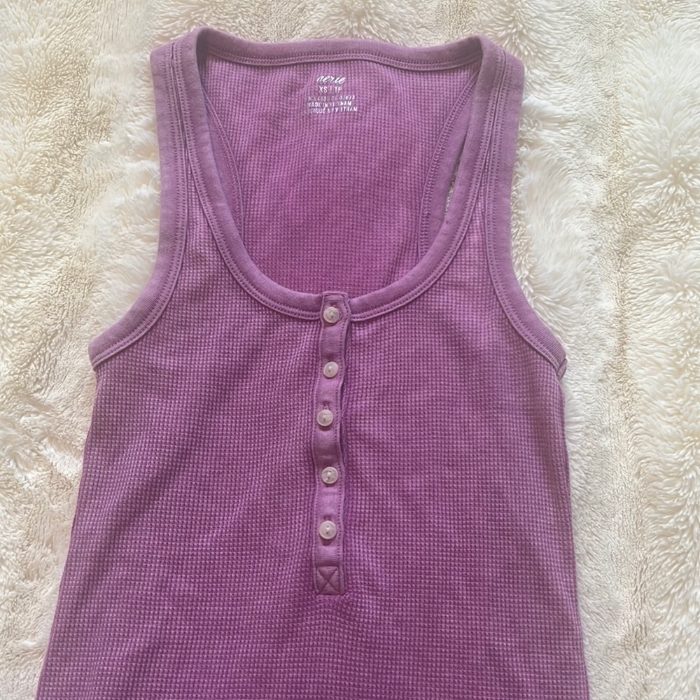 American Eagle Henley Tank Top